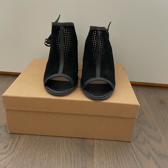 Kelsi Dagger Perforated Open-toe Bootie Sandal - Picture 2 of 4